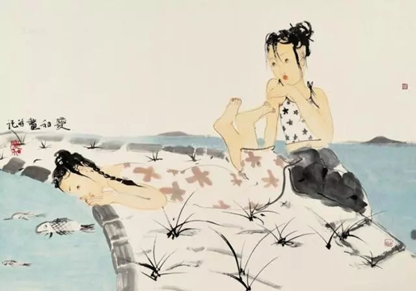 劉慶和  無題 50×70cm 紙本彩墨  2010年作