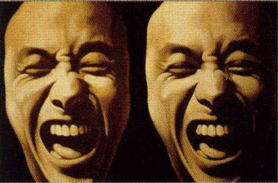 第二狀態Two Heads， 繪畫， 布上油畫， 1300x1960mm，1987